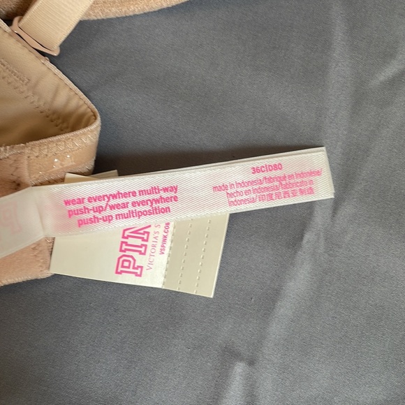 NWT Pink by Victoria’s Secret Where Everywhere Multi-Way Push-Up Cream 36C - Picture 12 of 13